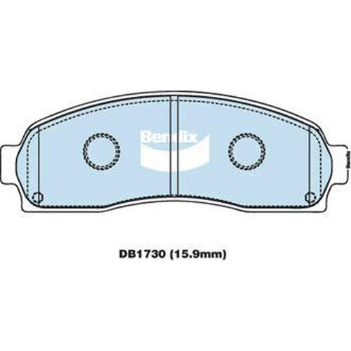 BENDIX 4WD DISC BRAKE PAD SET DB1730 4WD