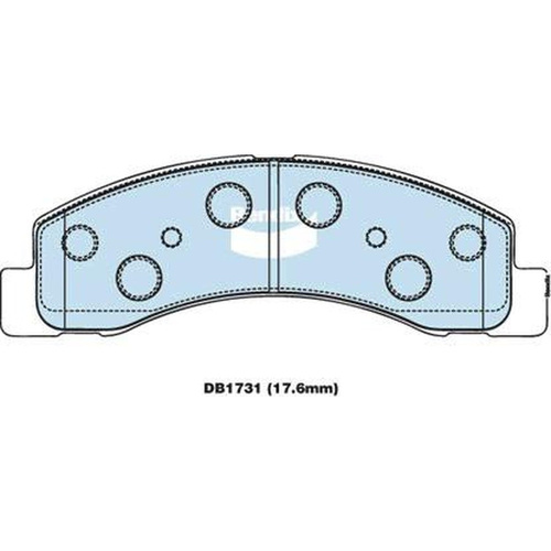 BENDIX GCT DISC BRAKE PAD SET DB1731 GCT