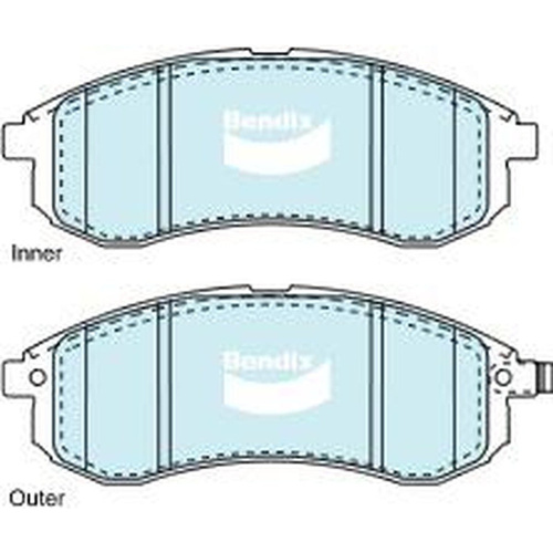 BENDIX HD DISC BRAKE PAD SET DB1738 HD