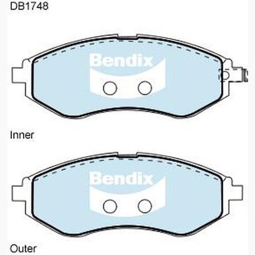 BENDIX GCT DISC BRAKE PAD SET DB1748 GCT