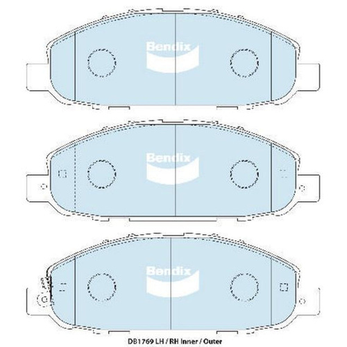 BENDIX HD DISC BRAKE PAD SET DB1769 HD
