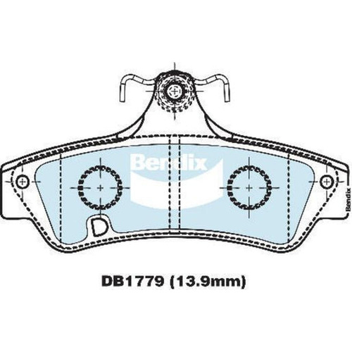 BENDIX HD DISC BRAKE PAD SET DB1779 HD