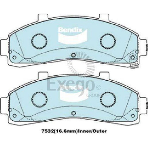 BENDIX 4WD DISC BRAKE PAD SET DB1784 4WD