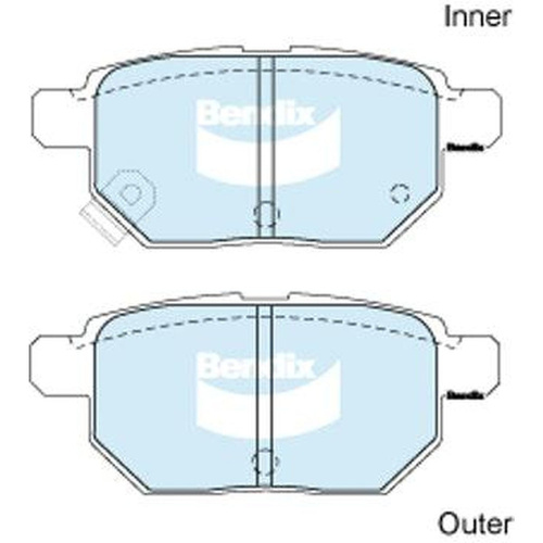 BENDIX EV DISC BRAKE PAD SET DB1786 EV