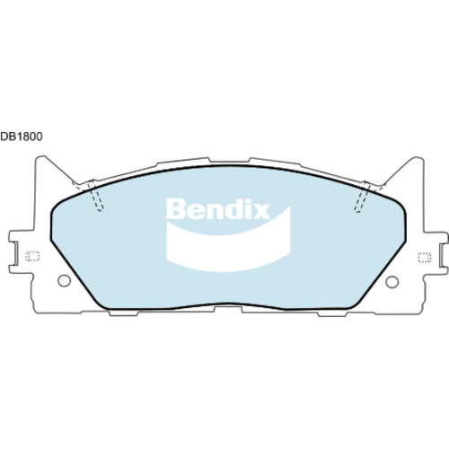 BENDIX GCT DISC BRAKE PAD SET DB1800 GCT