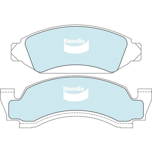 BENDIX 4WD DISC BRAKE PAD SET DB1809 4WD