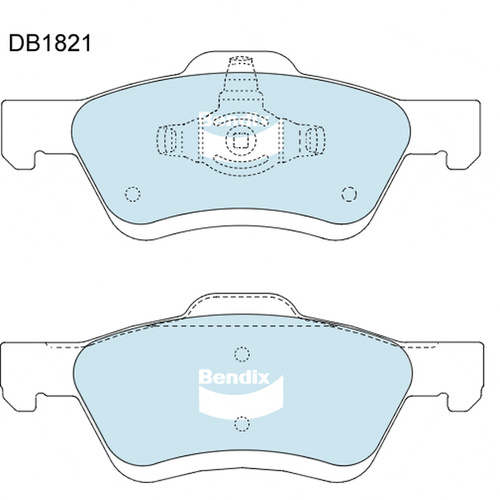 BENDIX 4WD DISC BRAKE PAD SET DB1821 4WD