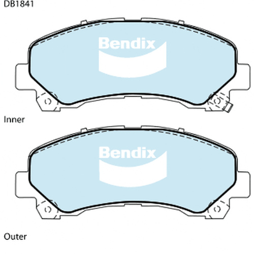 BENDIX 4WD DISC BRAKE PAD SET DB1841 4WD