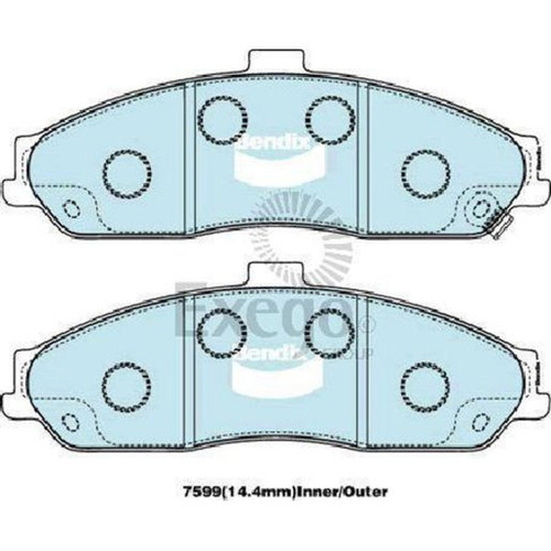 BENDIX HD DISC BRAKE PAD SET DB1868 HD