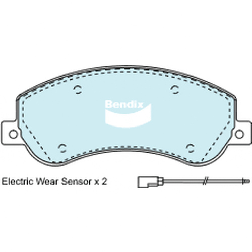 BENDIX ULTIMATE 4WD DISC BRAKE PAD SET DB1915 ULT4WD