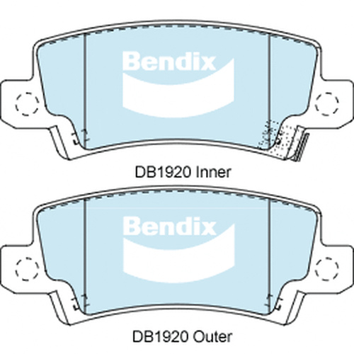BENDIX GCT DISC BRAKE PAD SET DB1920 GCT