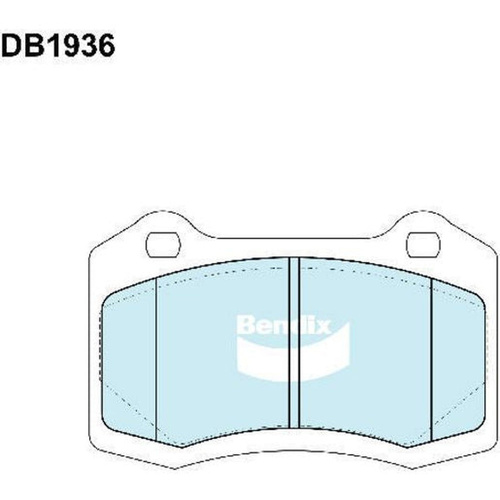 BENDIX SRT DISC BRAKE PAD SET DB1936 SRT
