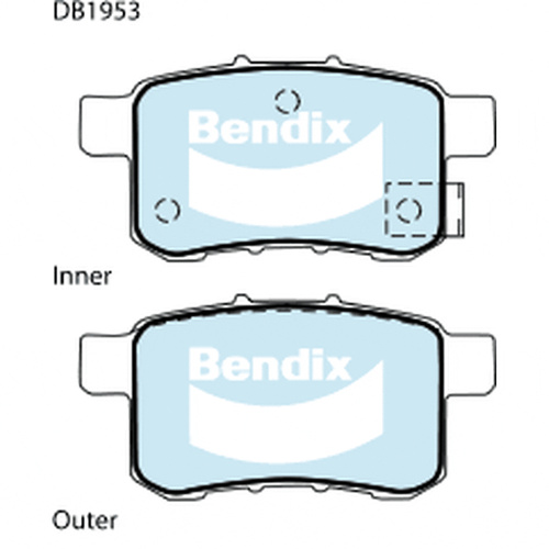 BENDIX GCT DISC BRAKE PAD SET DB1953 GCT