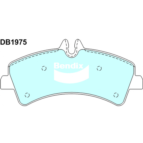 BENDIX HD DISC BRAKE PAD SET DB1975 HD