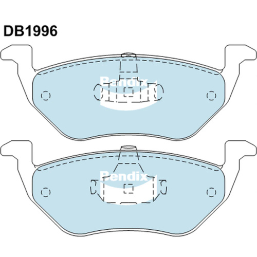 BENDIX 4WD DISC BRAKE PAD SET DB1996 4WD