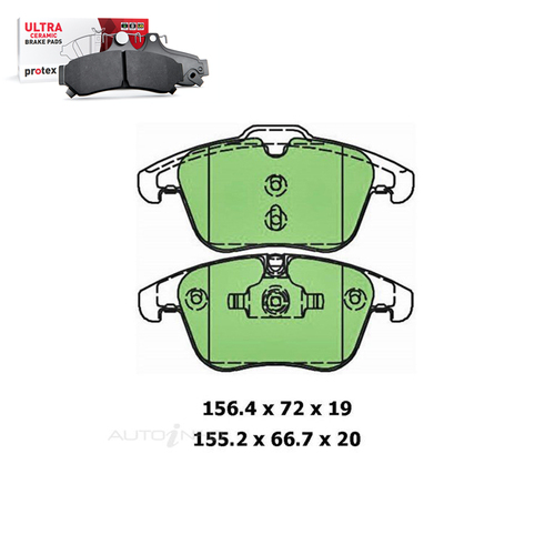 Front Brake Pad Set FOR Ford Mondeo Land Rover Volvo S60 V60 V70 07-15 DB1998 