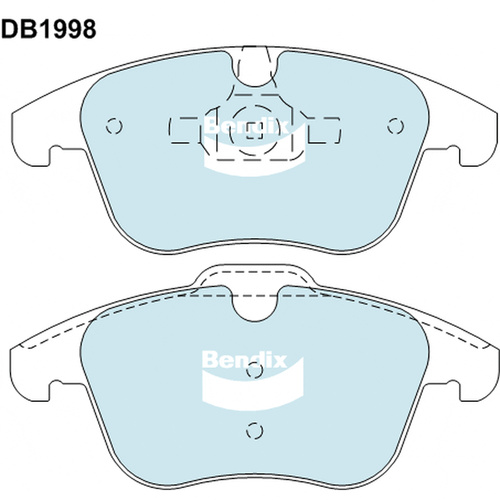 BENDIX GCT DISC BRAKE PAD SET DB1998 GCT