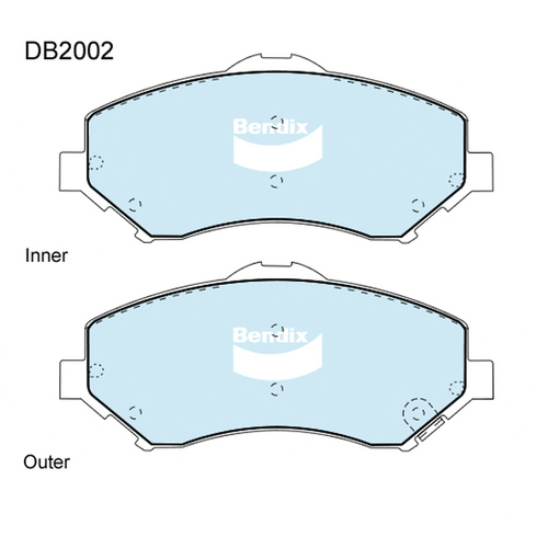 BENDIX 4WD DISC BRAKE PAD SET DB2002 4WD