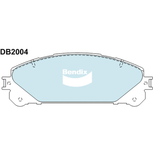 BENDIX 4WD DISC BRAKE PAD SET DB2004 4WD