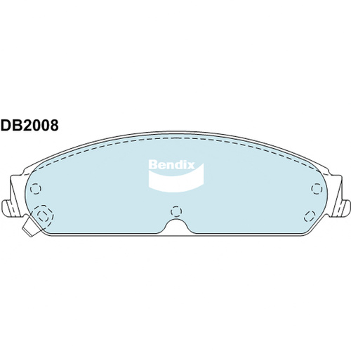 BENDIX GCT DISC BRAKE PAD SET DB2008 GCT