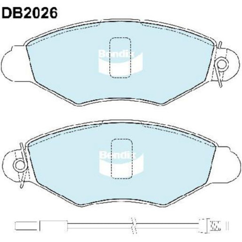 BENDIX EURO PLUS DISC BRAKE PAD SET DB2026 EURO+