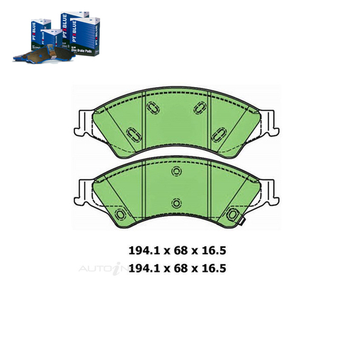 Front Brake Pad Set FOR Ford Ranger XL XLT PX1 PX2 PX3 Mazda BT50 11-On DB2074 