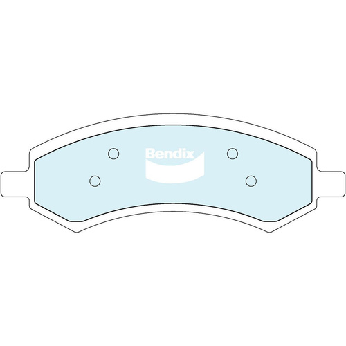 BENDIX 4WD DISC BRAKE PAD SET DB2148 4WD