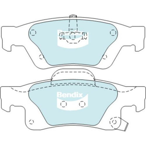 BENDIX ULTIMATE 4WD DISC BRAKE PAD SET DB2217 ULT4WD