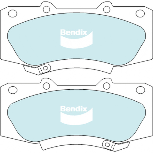 BENDIX ULTIMATE 4WD DISC BRAKE PAD SET DB2221 ULT4WD