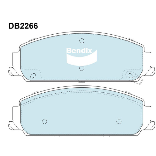 BENDIX SRT DISC BRAKE PAD SET DB2266 SRT