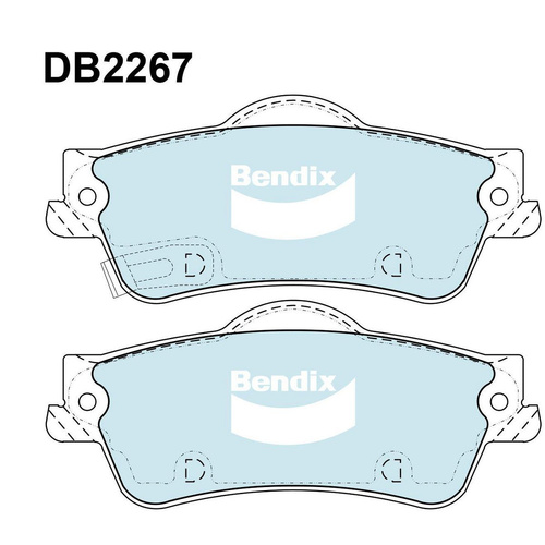 BENDIX SRT DISC BRAKE PAD SET DB2267 SRT