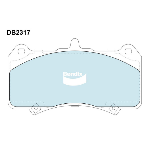 BENDIX SRT DISC BRAKE PAD SET DB2317 SRT