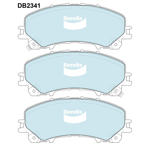 BENDIX 4WD DISC BRAKE PAD SET DB2341 4WD