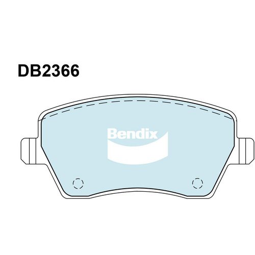 BENDIX GCT DISC BRAKE PAD SET DB2366 GCT