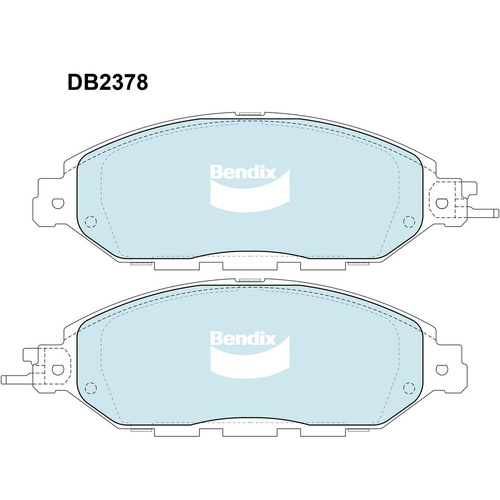 BENDIX 4WD DISC BRAKE PAD SET DB2378 4WD