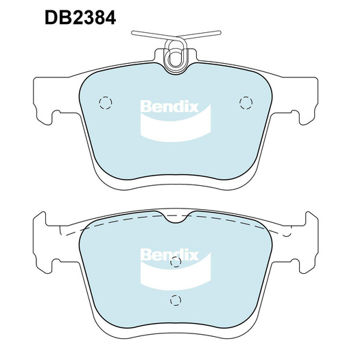 BENDIX EURO PLUS DISC BRAKE PAD SET DB2384 EURO+