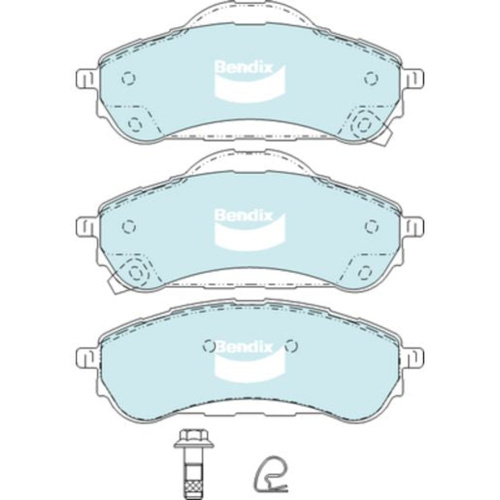 BENDIX ULTIMATE 4WD DISC BRAKE PAD SET DB2411 ULT4WD