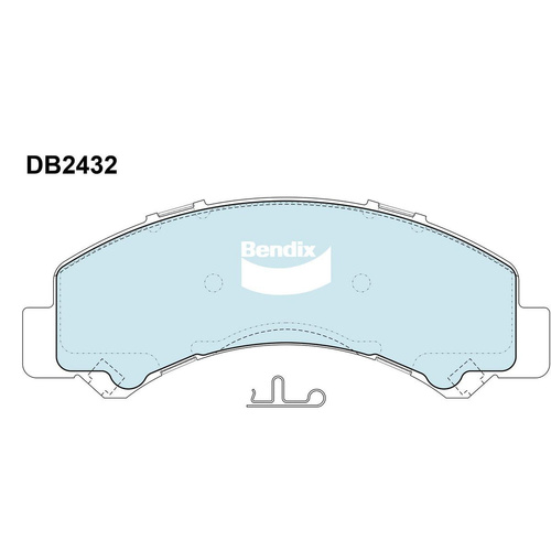BENDIX HD DISC BRAKE PAD SET DB2432 HD