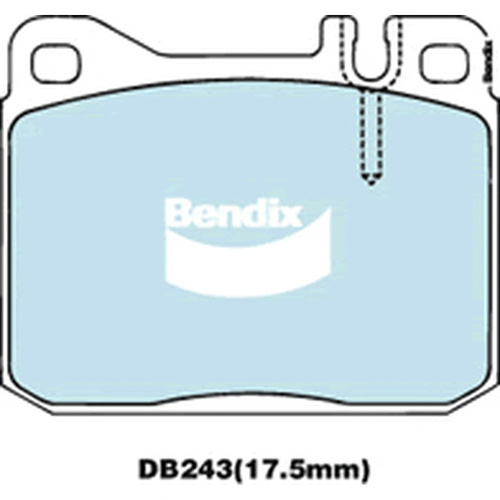 BENDIX GCT DISC BRAKE PAD SET DB243 GCT