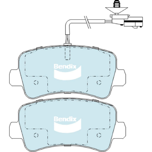 BENDIX HD DISC BRAKE PAD SET DB2477 HD
