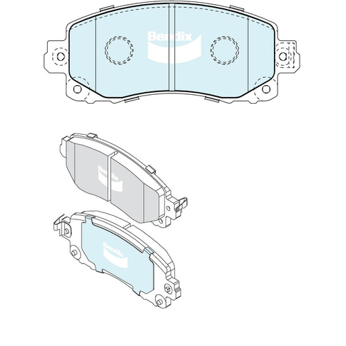 BENDIX 4WD DISC BRAKE PAD SET DB2480 4WD