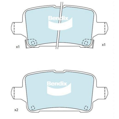 BENDIX GCT DISC BRAKE PAD SET DB2488 GCT