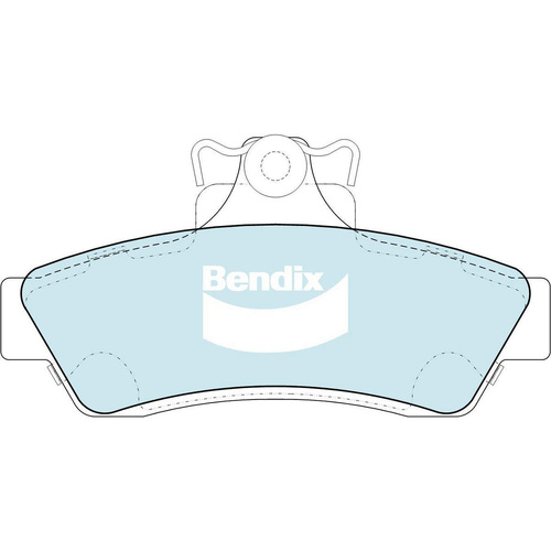 BENDIX GCT DISC BRAKE PAD SET DB2489 GCT