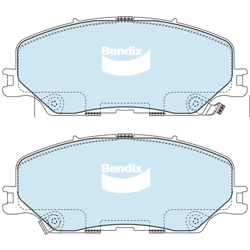 BENDIX ULTIMATE 4WD DISC BRAKE PAD SET DB2533 ULT4WD