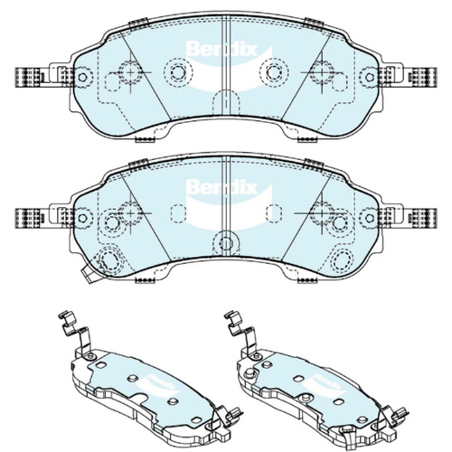 BENDIX HD DISC BRAKE PAD SET DB2689 HD