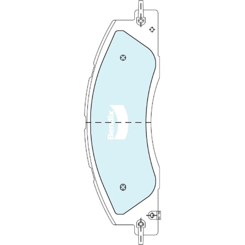 BENDIX 4WD DISC BRAKE PAD SET DB2705 4WD
