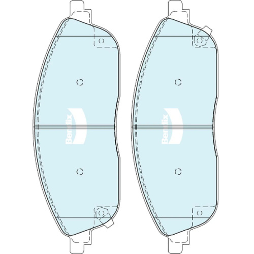 BENDIX 4WD DISC BRAKE PAD SET DB2711 4WD