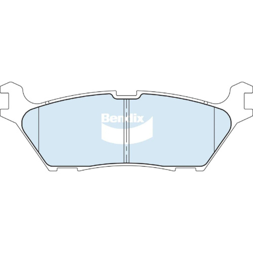 BENDIX 4WD DISC BRAKE PAD SET DB2715 4WD
