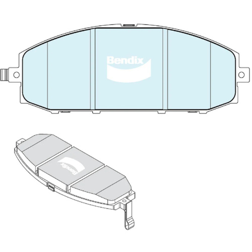 BENDIX 4WD DISC BRAKE PAD SET DB2721 4WD
