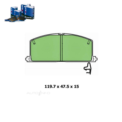 Front Brake Pad Set FOR Holden LF Nissan R34 Toyota Camry Celica 82-01 DB308 